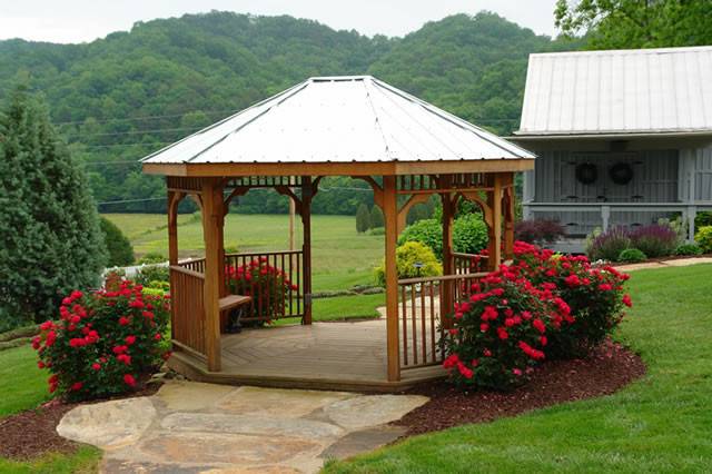 Wooden gazebo