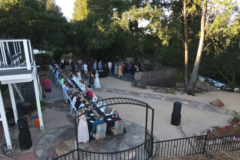 Grand Banquet in the courtyard