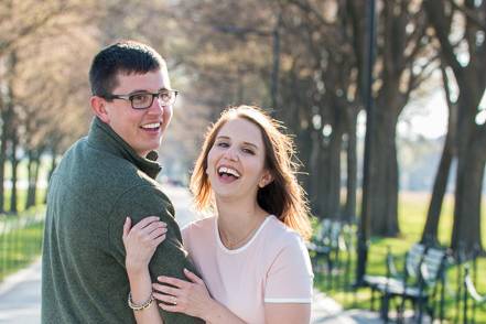 Beaming with joy