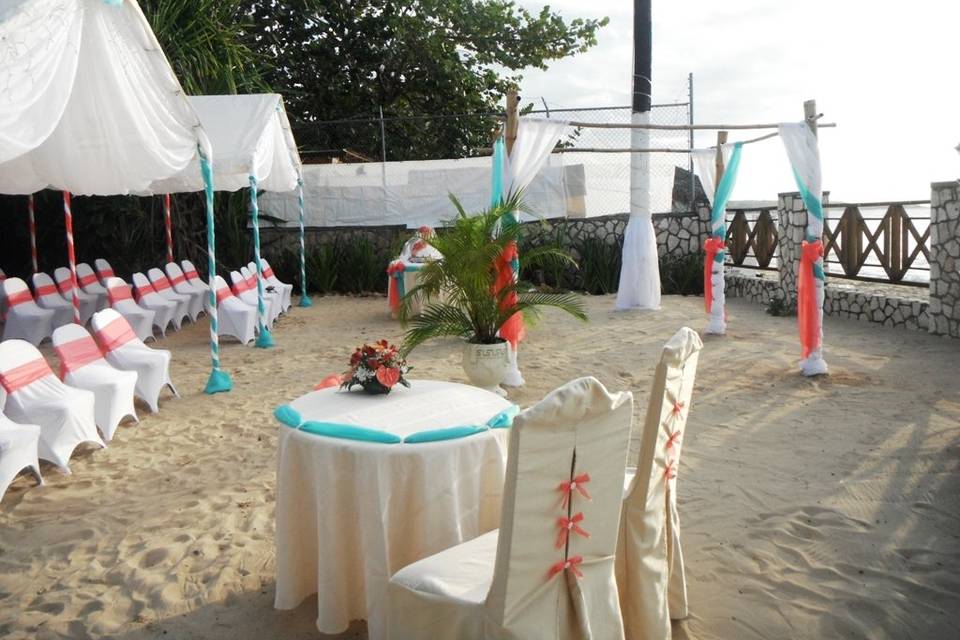 Wedding Canopy & signing table