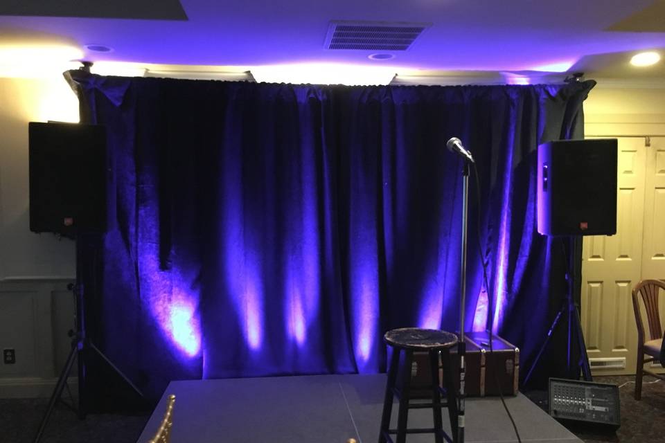 Stage & Lighting setup