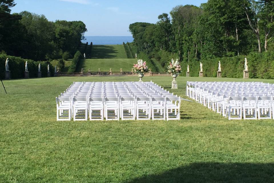 Wedding ceremony area