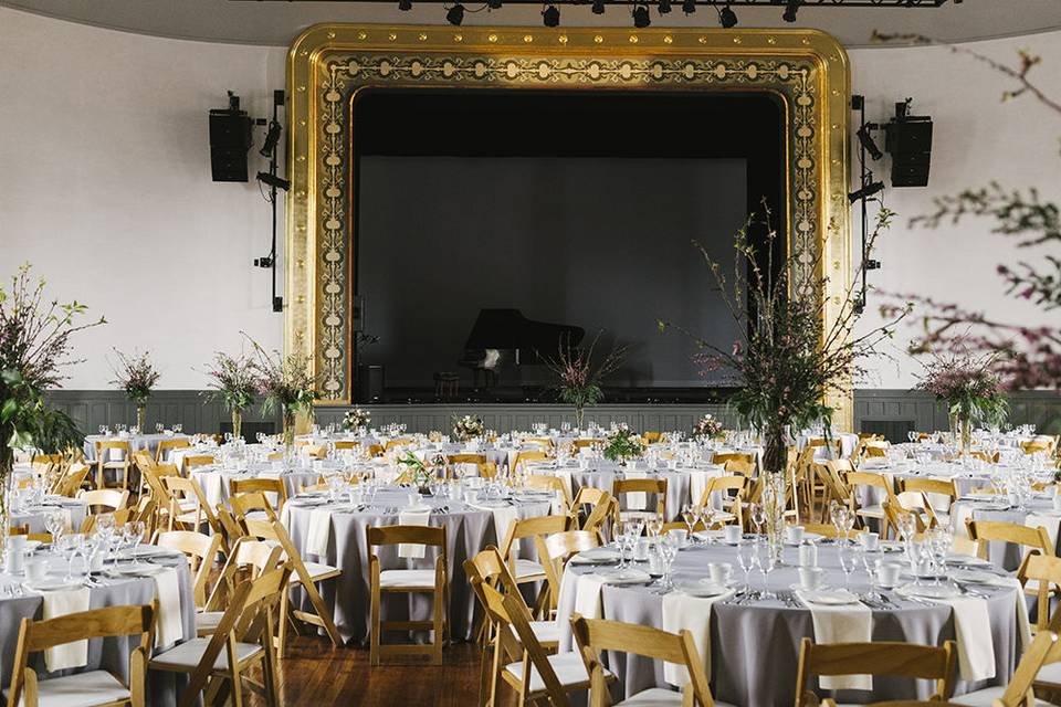 The magnificently restored 1855 performance hall. Photo: Alicia King Photography