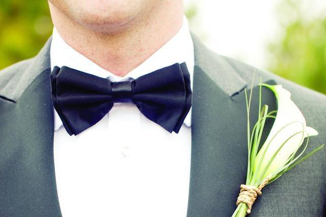 Simple white corsage