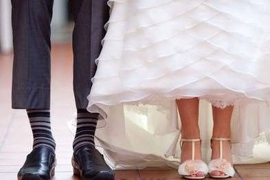 Groom and bridal shoes