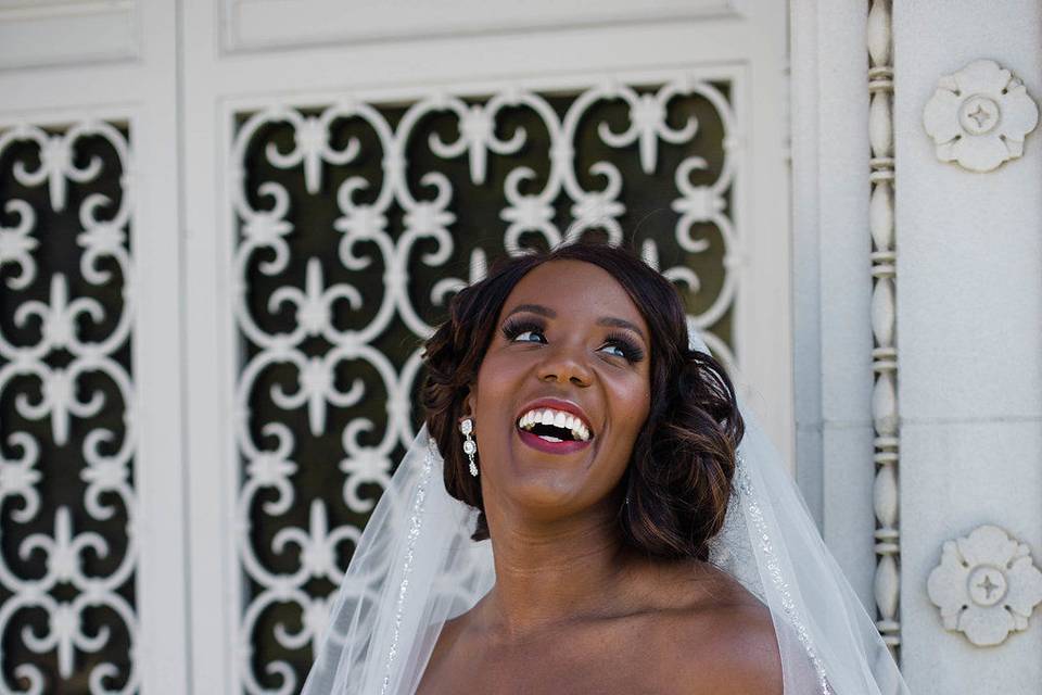 Happy bride