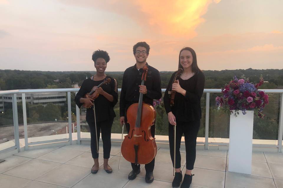 Rooftop wedding