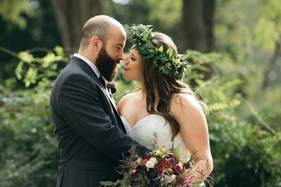 Groom and bride