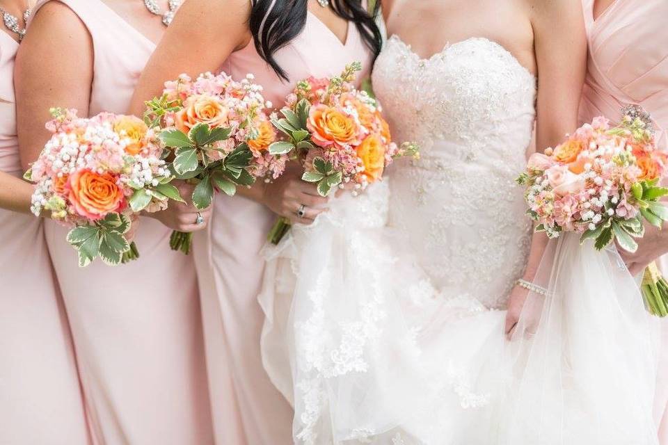 Bouquets on hand