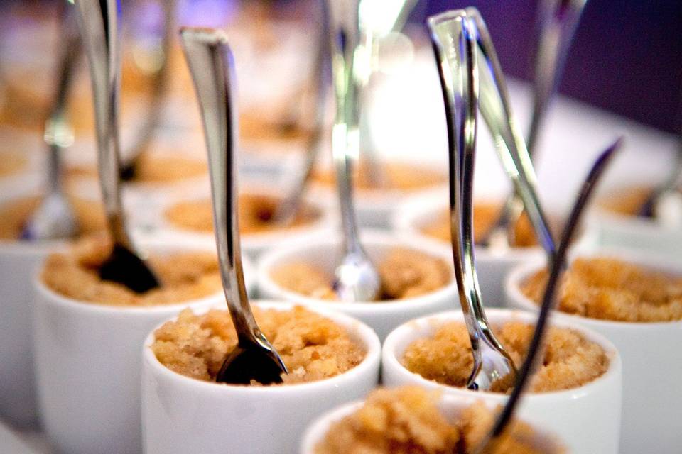 Miniature Apple Pie in a Sake Cup