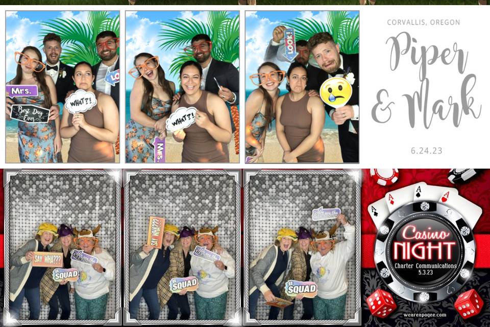 Photo booth strips
