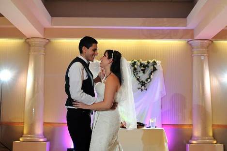 Newlyweds on the dance floor