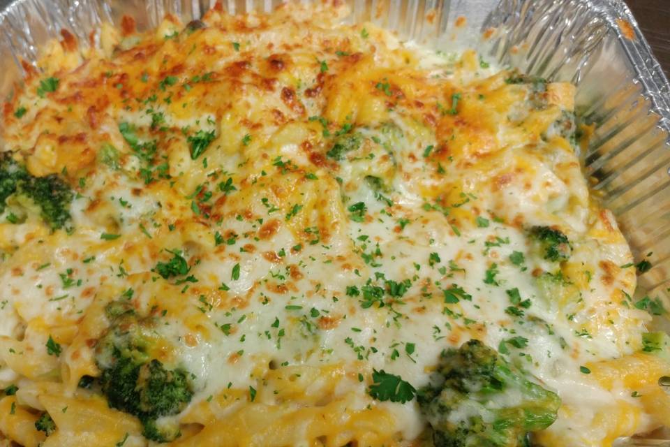 Baked Chicken & Broccoli pasta