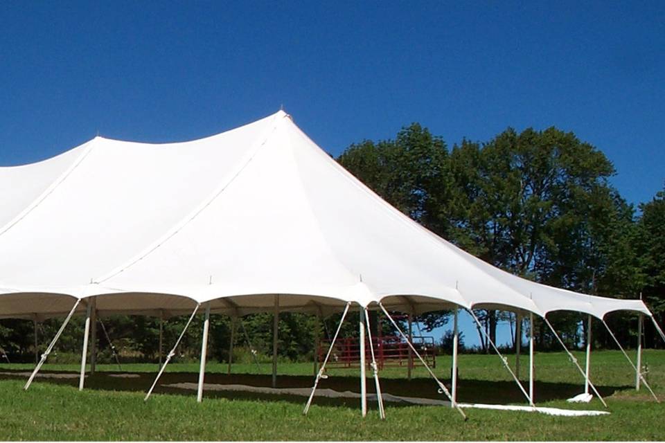 WHITE POLE TENT