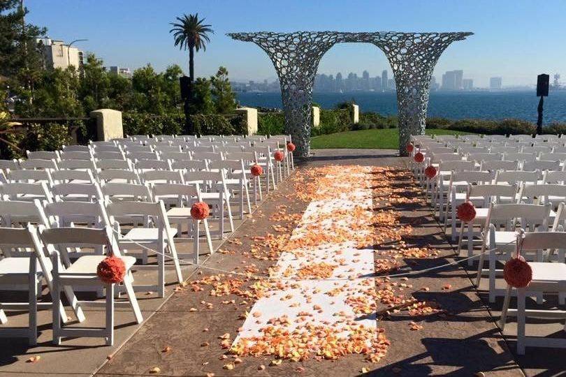 Outdoor wedding venue