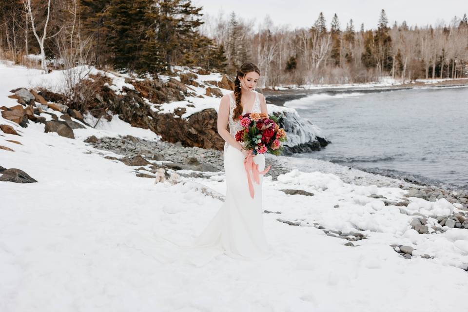 White dress on white ground - Tia Quirk Photography