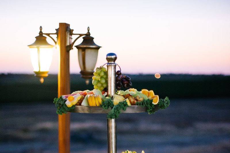 Buffet table