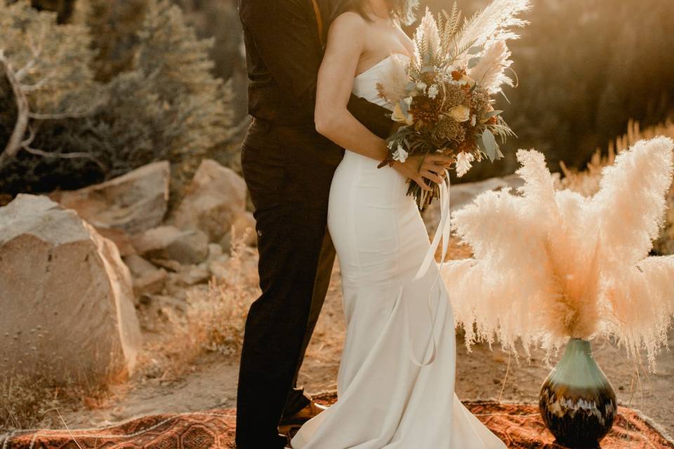 Mountain top elopement