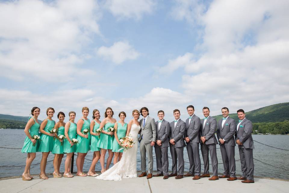 Bridal Party on Lake George