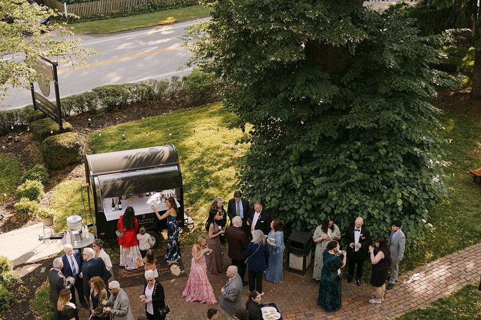 Guests Arriving to Celebrate