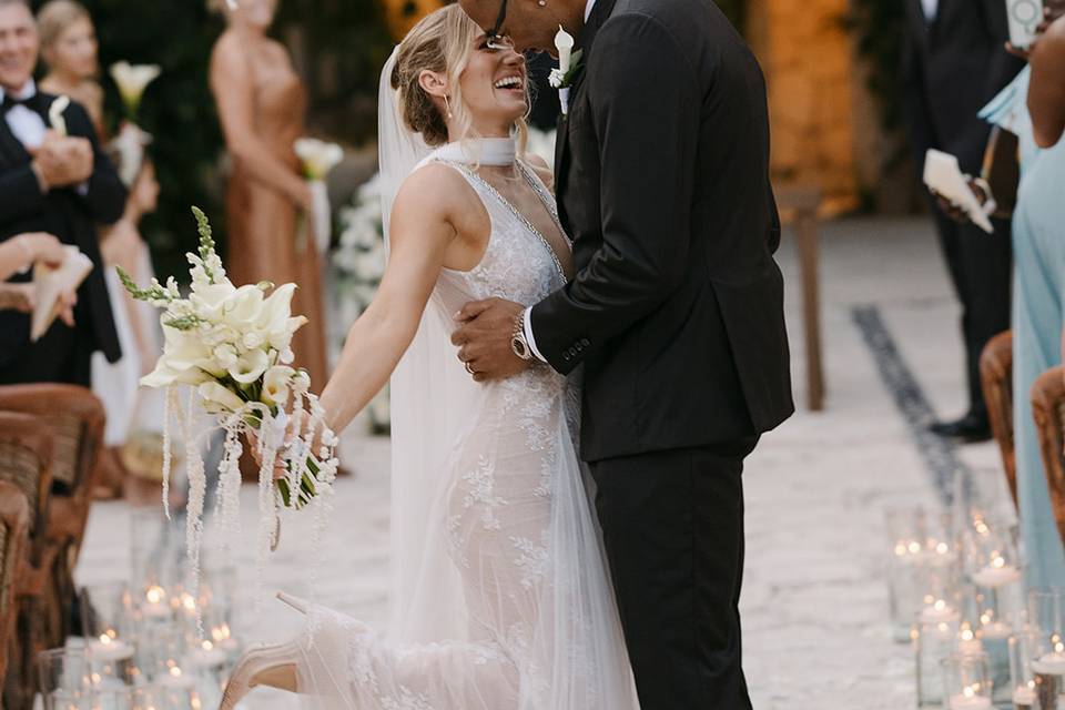 Dipping Her Down the Aisle