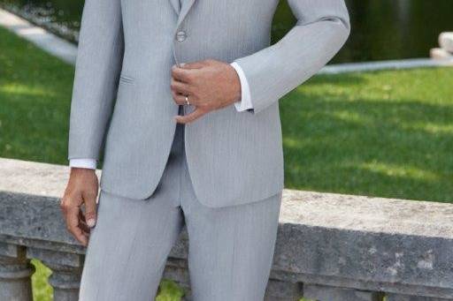 Light grey tuxedo