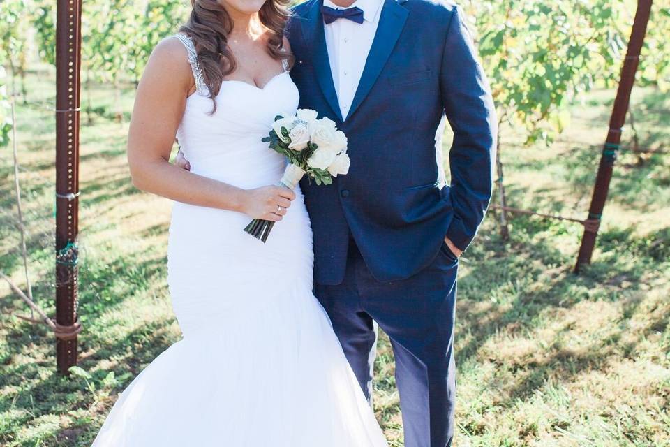 The bride and her father