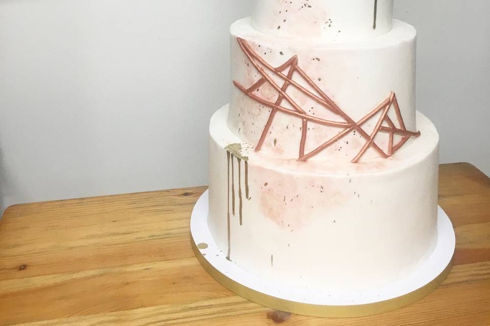 Modern wedding cake