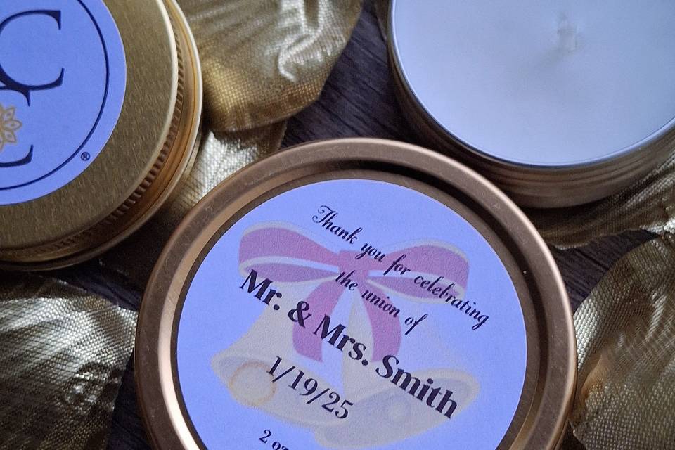 2 oz/ 1 oz Travel Candle Favor