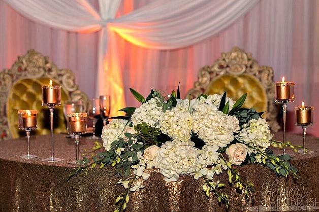 Signature Head Table with Bride & Groom Chairs