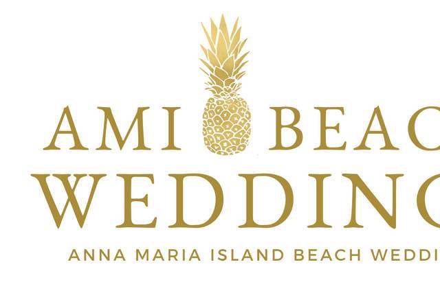 AMI Beach Weddings white logo