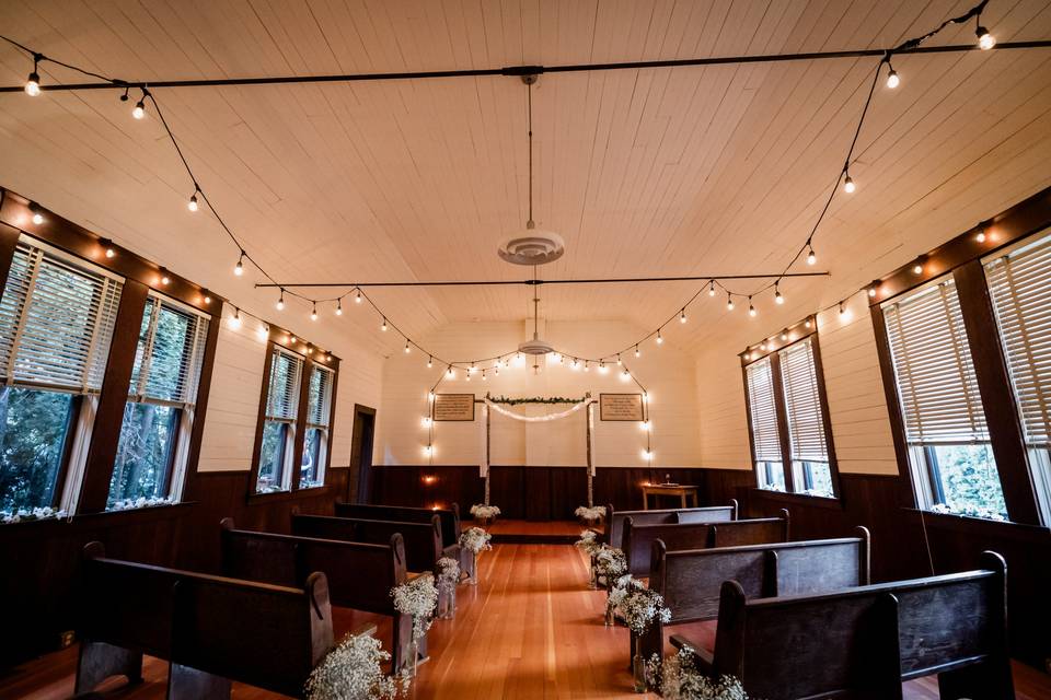 Ceremony space at Hummingbird