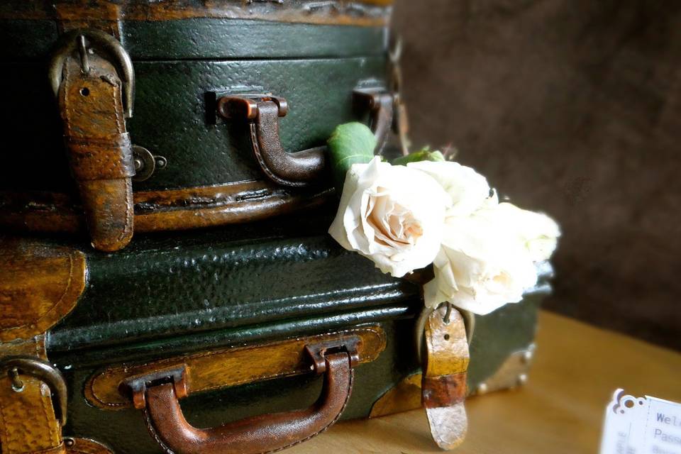 Old style suitcases