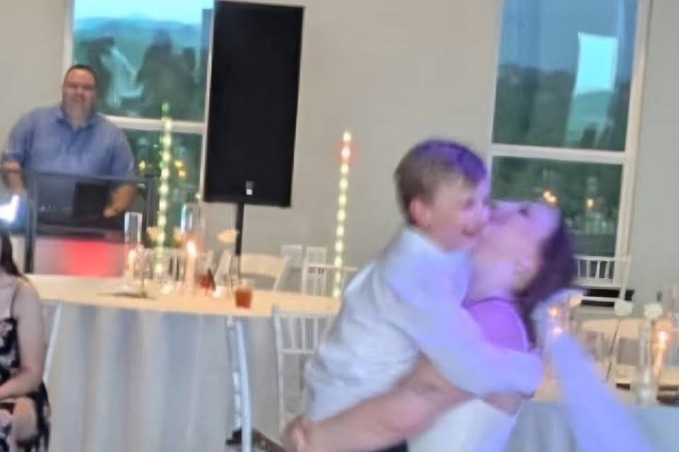 Bride and son