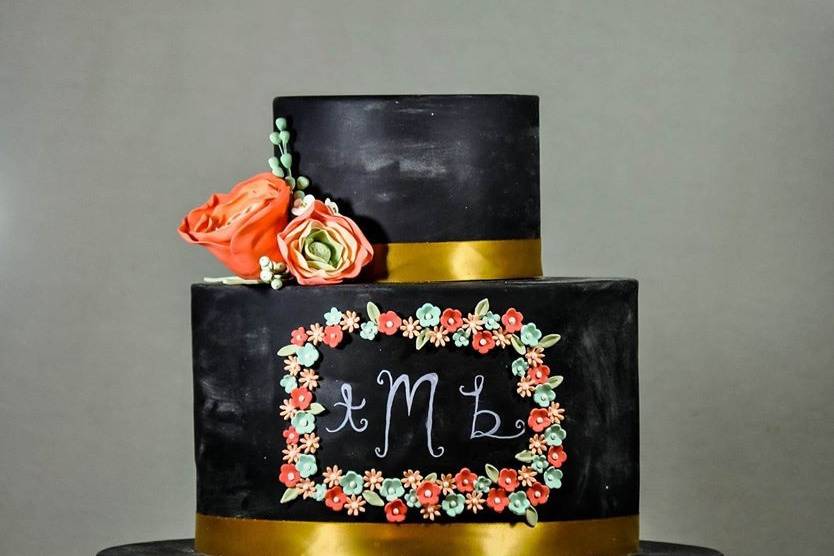 Chalkboard cake