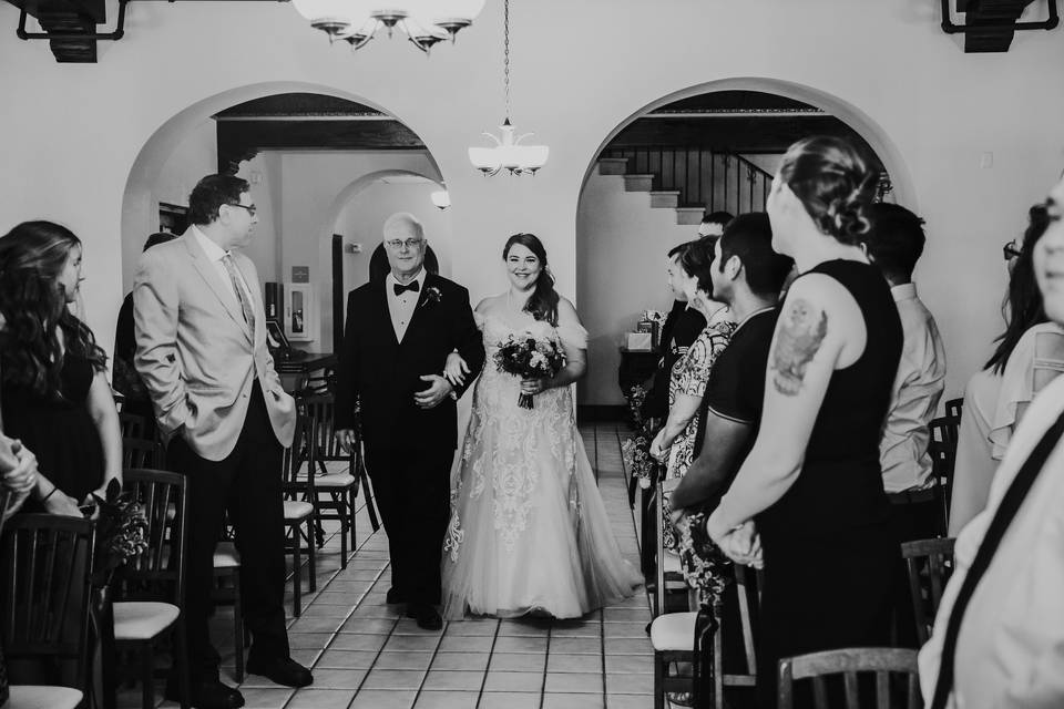 Walking down the aisle