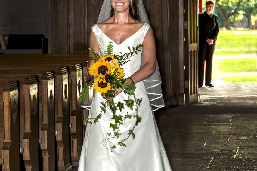 Bride at the aisle