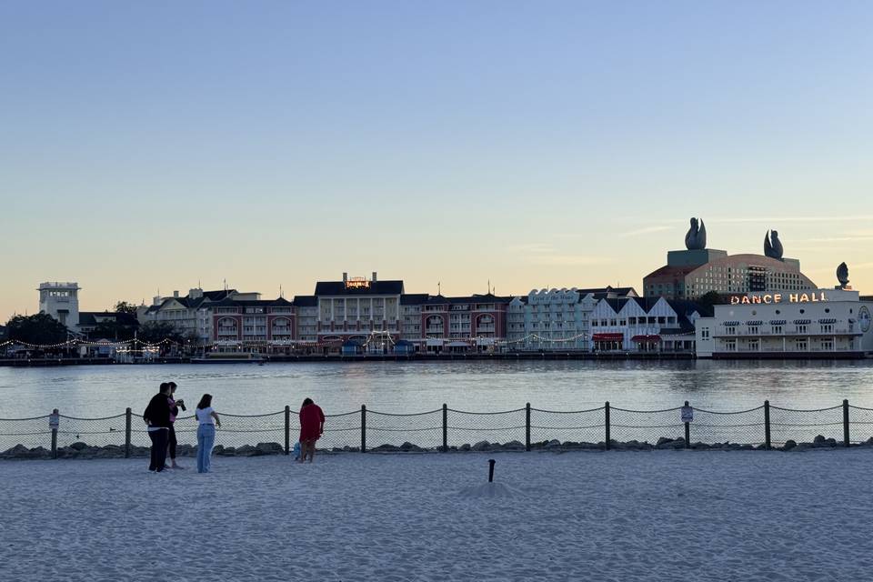 Relax on a beach at Disney