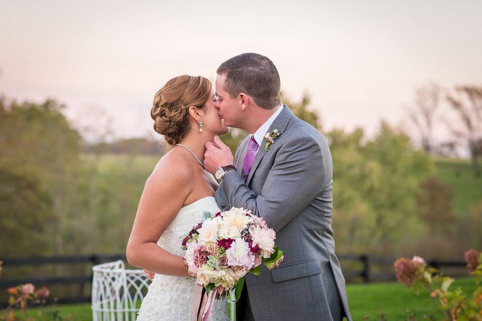 Bride in the field