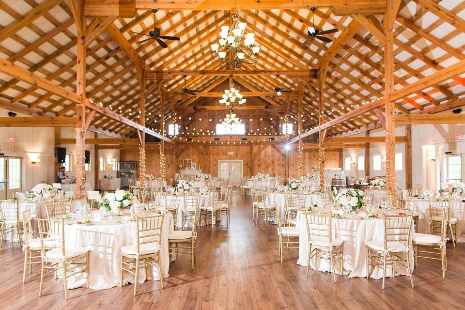 Reception hall setup