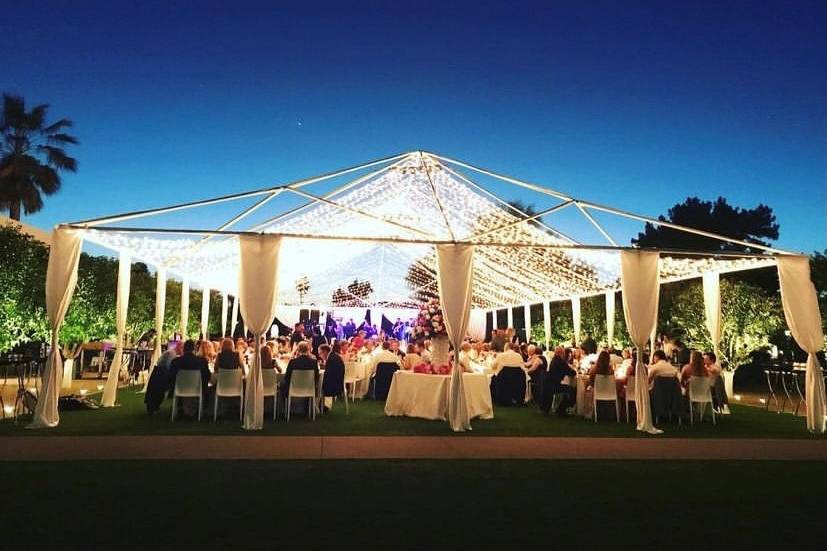 Head table with settee