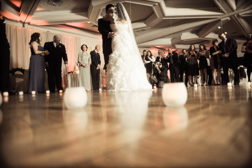 Candle lit first dance