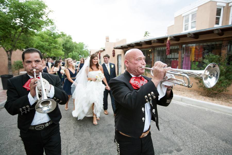 Couple in a parade