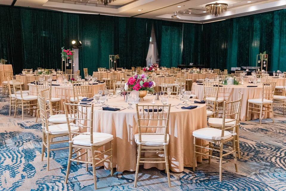 The reception hall