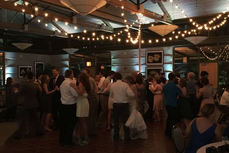 Guests dancing