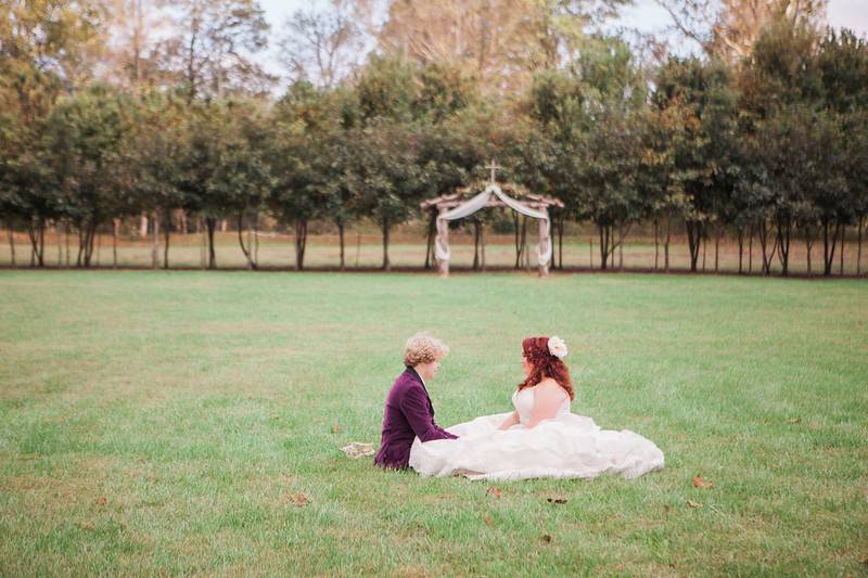 Wood arbor for bigger weddings