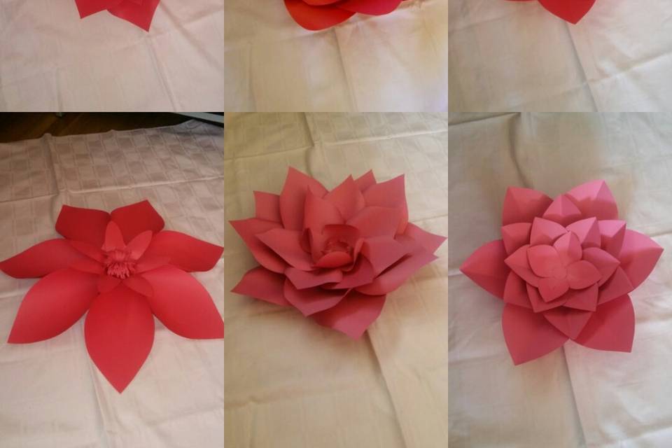 PAPER FLOWERSPAPER FLOWER BACKDROPSPAPER FLOWER WALL