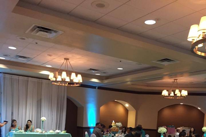 Table setup at The Marriott