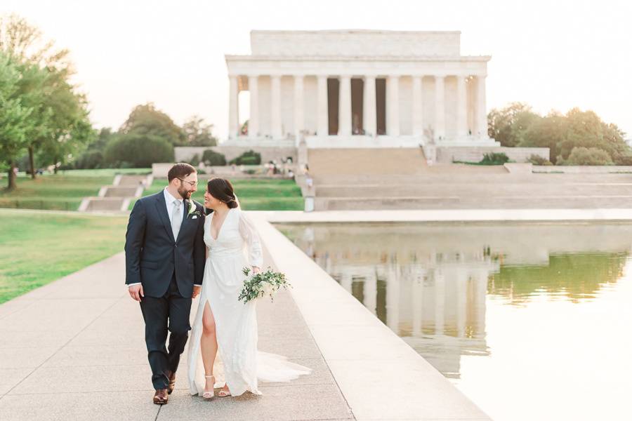 Lincoln Memorial Wedding Day