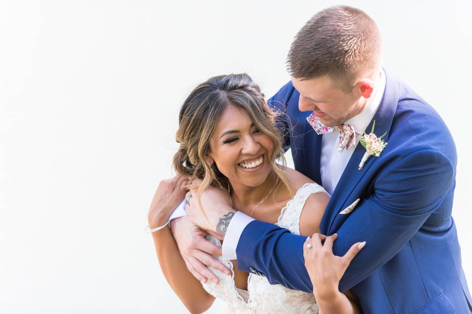 Joyful Wedding Day Moment